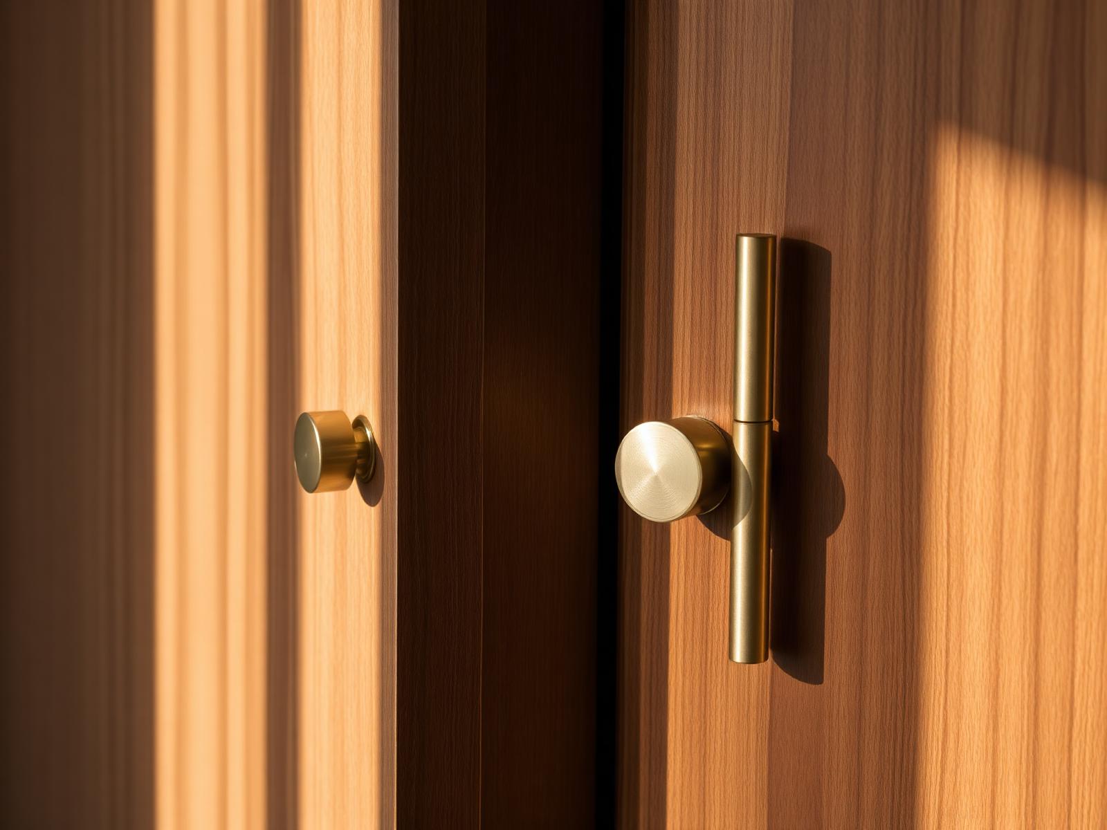 Walnut joinery and brass detail